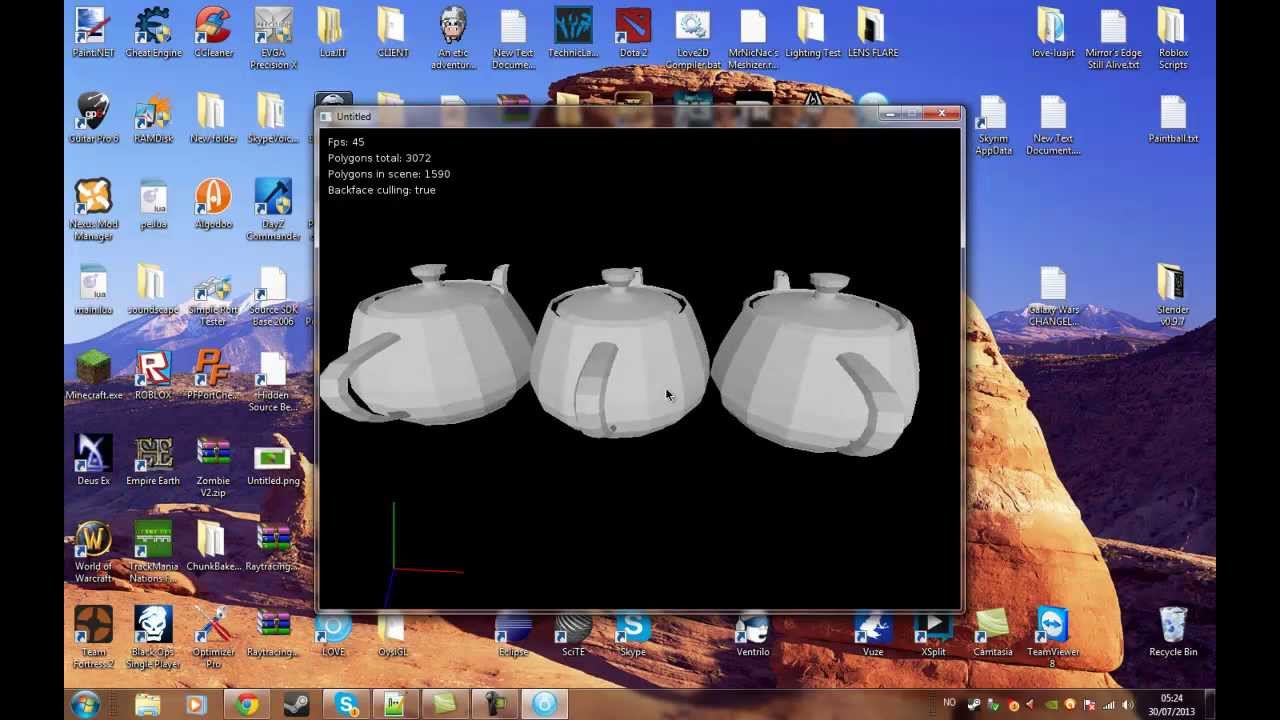 3d Rendering Engine In Love2d Youtube