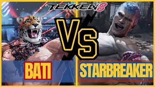 Tekken 8 - Bati (King) vs  Starbreaker (Rank 1 Bryan) - High Level Match T8