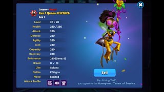 Honeyland Game - Cocarro - Breeding a Perfect Cocarro Queen with 280 all stats