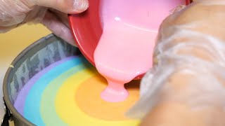 How to make a rainbow cake with a delicious moist texture