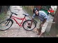 chainless bicycle with a unique frame and drive system ചെയിനും ബാറ്ററിയും ഇല്ലാത്ത സൈക്കിൾ