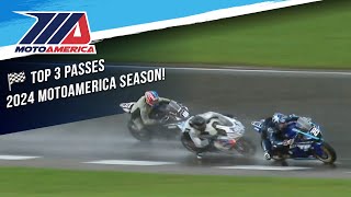 Top 3 Passes of the MotoAmerica 2024 Season