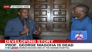 Prof. George Magoha's death is one of Kenya's greatest losses - David Osiany