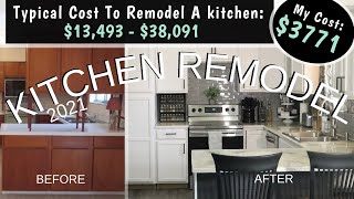 Extreme Kitchen Remodel 2021 for UNDER $4,000