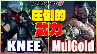 【鉄拳8】 Knee (ブライアン) vs MulGold (フェン) 【TEKKEN 8】