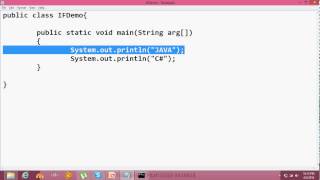 java programming tutorial 13 conditional if statement in (sindhi)