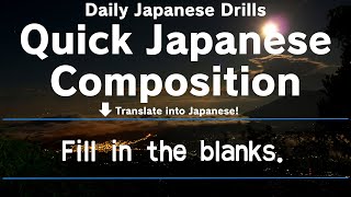 Daily Japanese Drills 2024-12-28