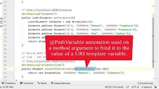 9 Spring Boot REST API with Path Variable @PathVariable