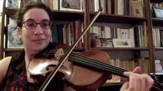 Eleonore Biezunski plays Nign #124 from M. Beregovski vol. 4 – Tish-Nigunim