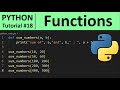 Python Tutorial #18 - Functions in Python Programming