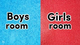 Boys room vs Girls room👨‍🦰😅👩‍🦰🤩#boy #girls#boysvsgirls