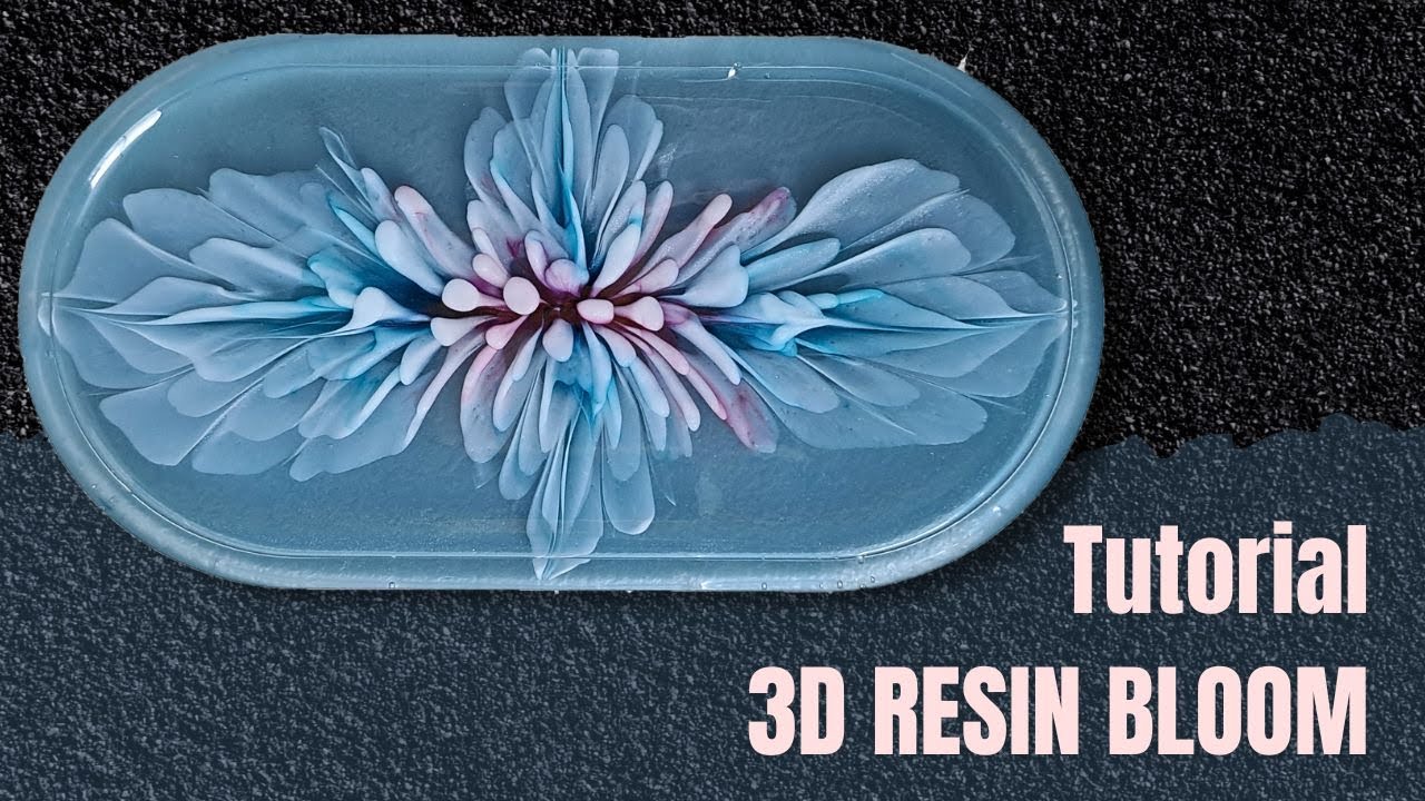 Simple 3d Resin Bloom Tutorial On Trinket Tray Beginners Friendly
