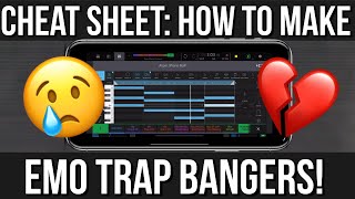 How to Make Emo Trap Beats 😢 💔 SUPER EASY with any iOS DAW!!