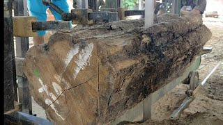 Sawmill.Kayu Jati Paling banyak diminati di dunia,kayu Jati Perhutani Blora, Indonesian Teak Sawing