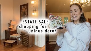 come with us to a VERY FUN estate sale for home decor | VLOGMAS DAY 14 \u0026 15