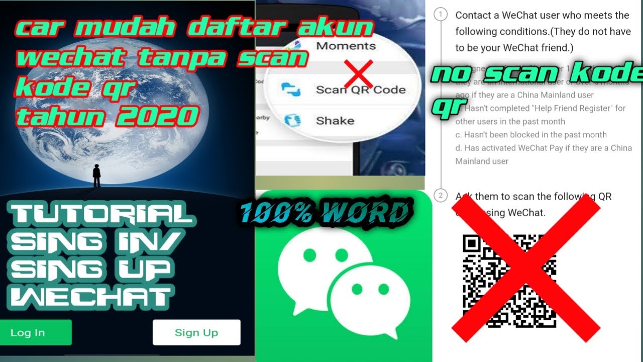 Cara Buka Akaun Wechat