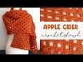 GORGEOUS Fall Shawl! (Apple Cider Crochet Shawl)