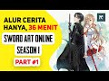 SELURUH Alur Cerita Anime Sword Art Online Season 1 - Part 1, HANYA 36 MENIT