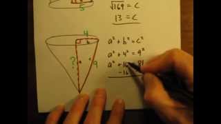 Calculate the Slant Height of a Cone