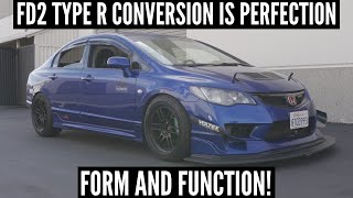 FD2 TYPE R MUGEN CONVERSION ON THIS 8TH GEN CIVIC SI! 2008 Honda Civic Si Sedan @e.92nd_st