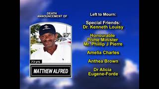 Matthew Alfred ~ Long Obituary
