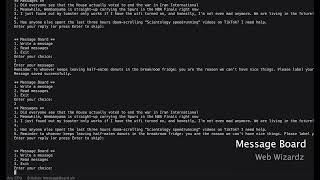 Web Wizardz - Message Board