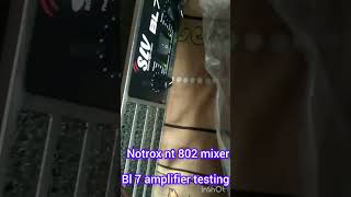 Notrox mixer review and testing #notrox nt 802 mixer review #bl7 amplifier review testing video #slv