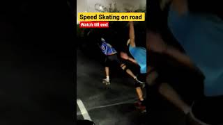 fastest speed skating on road | 45 km/h #shorts