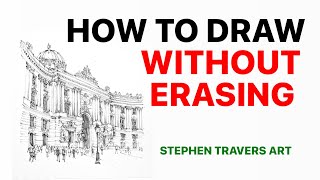 How to Draw without Erasing - Lines Directly in Ink!