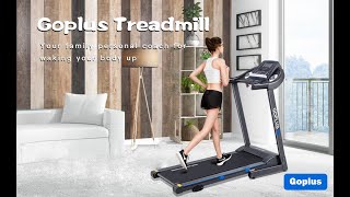 Goplus 2 25HP Electric Folding Treadmill Walking Running Jogging Fitness Machine