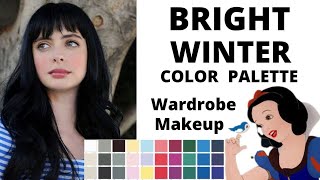 BRIGHT WINTER COLOR PALETTE FOR WARDROBE AND MAKEUP