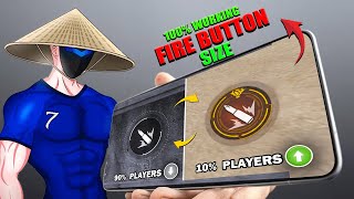 Powerfull Fire Button Size For Headshot 😱 || Top 3 Best Fire Button Size || New Headshot Setting ~