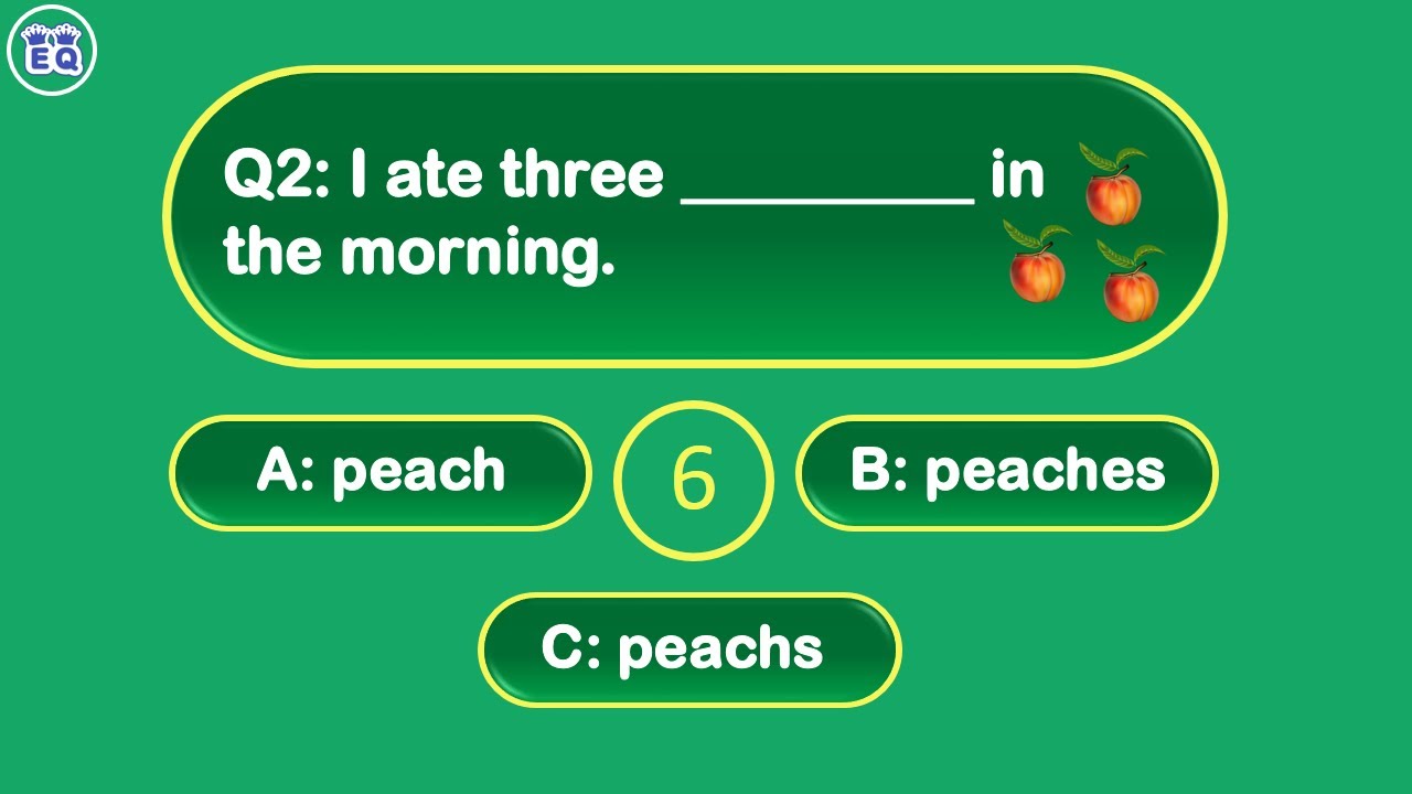 Singular And Plural Nouns | Grammar Quiz | English Tests And Quizzes ...