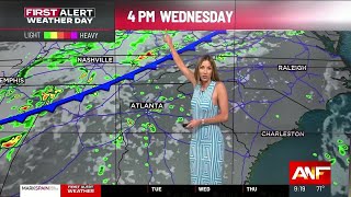 First Alert Forecast Stormy Pattern Begins Tomorrow Continues Into Weekend