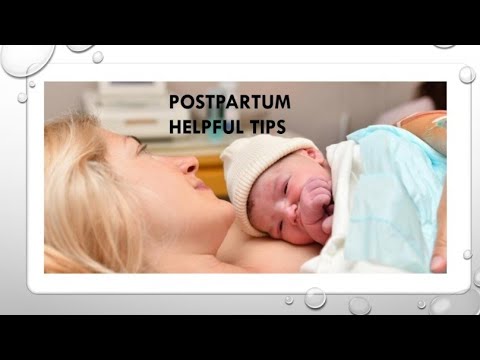 Postpartum Helpful Tips Youtube