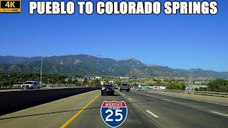 Interstate 25 North: Pueblo to Colorado Springs, Colorado