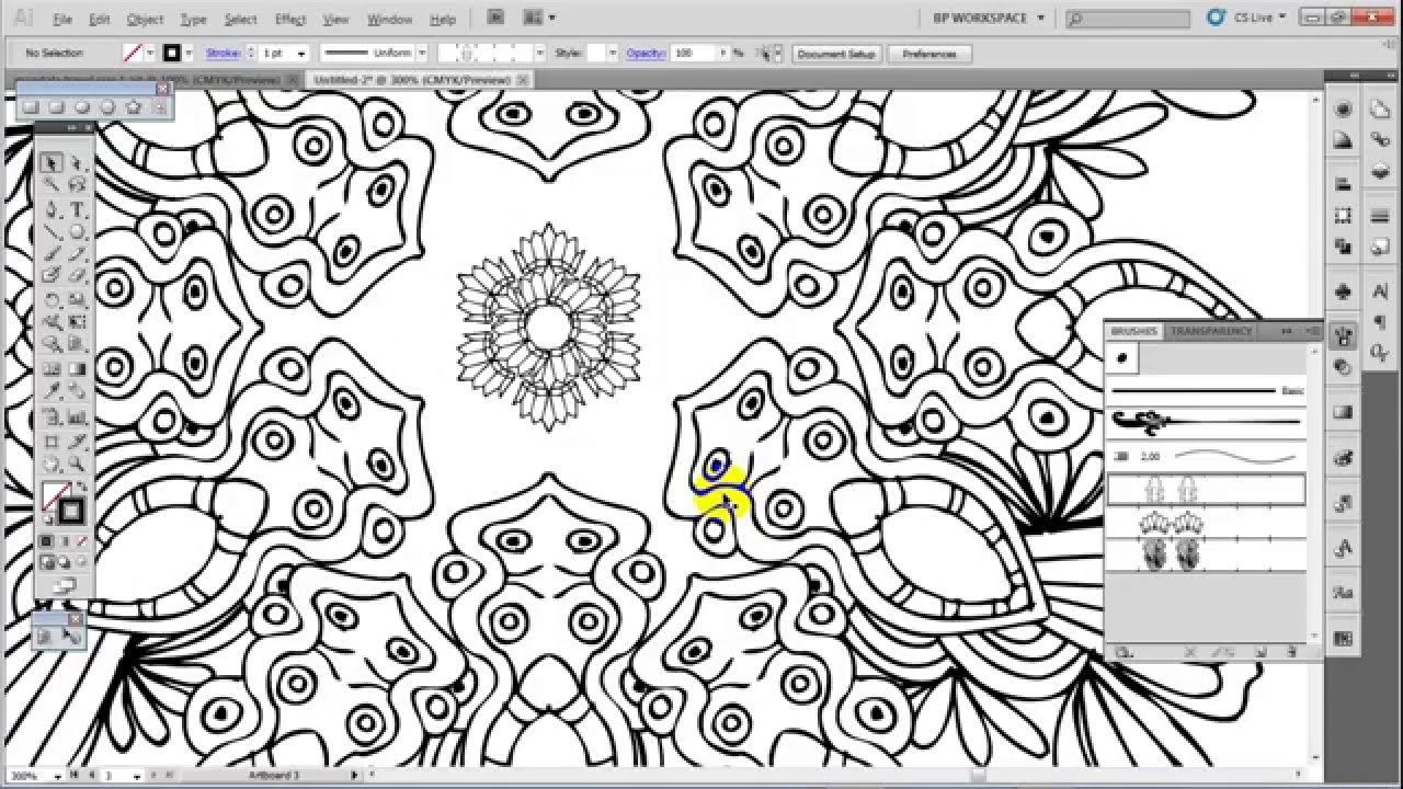 An Easy Way To Make A Mandala With Adobe Illustrator 1 Youtube