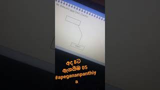 අද හවස 8ට ඇගයීම 05  0740983943 #apegananpanthiya #mathematics