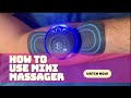 How to use a mini electric massager (EMS) , demonstration mini massager