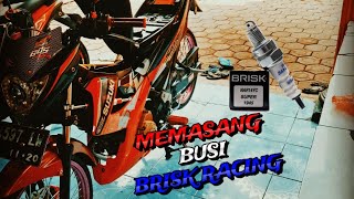 Mencoba busi brisk racing di motor satria fu 150