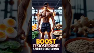 पुरुषों के लिए टेस्टोस्टेरोन बढ़ाने के 5 Food 💪🔥 #TestosteroneBoost #MenHealth #HealthyDiet #shorts