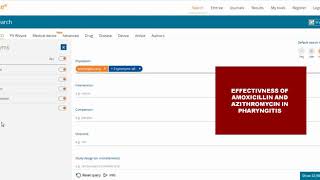 Basic searching and filtering using Embase