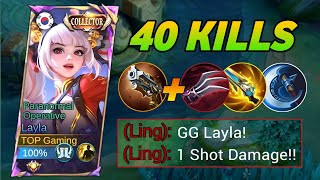 NEW META!! LAYLA NEW SEASON IS DAMAGE HACK! 😱🔥 (crazy critical damage)! - MLBB