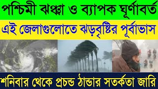 পশ্চিমী ঝঞ্ঝা ও ঘূর্ণাবর্তের জের, এই জেলাগুলোতে ব্যাপক ঝড়বৃষ্টির পূর্বাভাস ll massive Rain