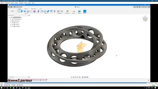 INTERLOCKED MOBIUS RING | Fusion 360 | #shorts