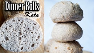 Low Carb Bread Rolls Recipe Video | 1.3g Net Carbs Each | Simple Keto Bread Recipe!!