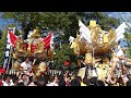 中筋西屋台　宵宮　宮前　北之町と屋台練り　その２