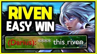 HOW TO MAKE TOPLANE RAGEQUIT WITH RIVEN - SEASON 10 RIVEN GAMEPLAY GUIDE League of Legends