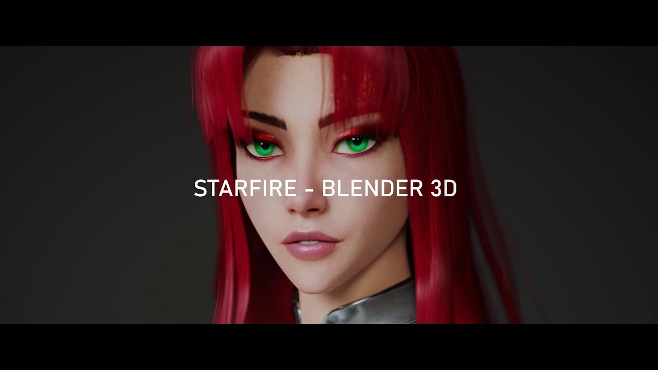 STARFIRE - BLENDER CHARACTER - YouTube