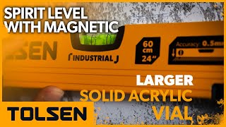 TOLSEN Magnetic Spirit Level Torpedo Level Measuring Tools for Balancing